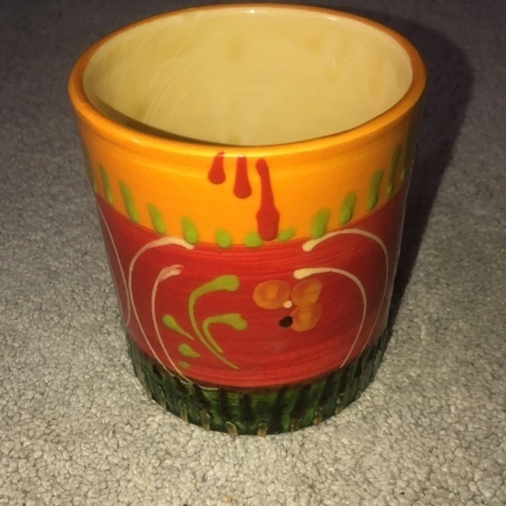 Pier 1 Imports Antique Soleil Hand‎ Painted Coffee Mug